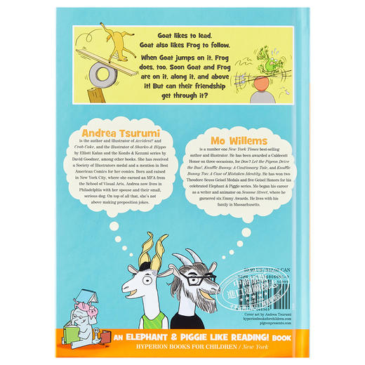 【中商原版】Elephant & Piggie 小猪小象爱阅读系列 我在上面 I'm On It  莫威廉姆斯 Mo Willems 英文原版 儿童绘本 5-8岁 商品图1