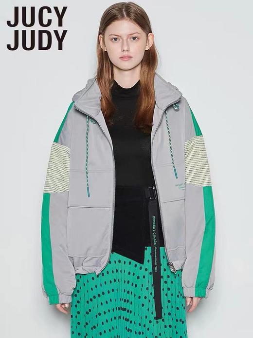 【JUCYJUDY】B4F   秋冬新款宽松bf风连帽工装棉服女ins棒球服外套JUJP722B 商品图1