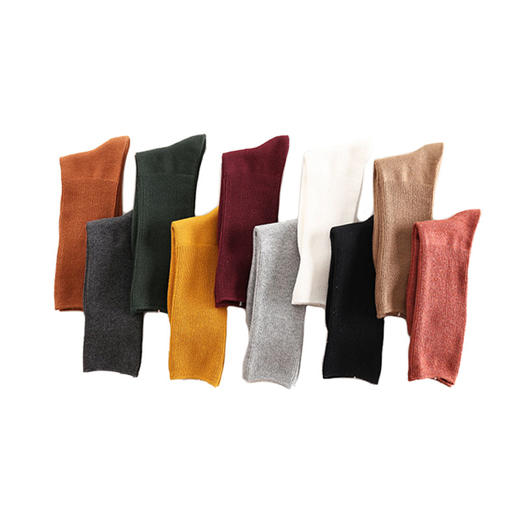 【中筒袜子女秋冬季，超值10条装！】堆堆袜可爱韩版中筒袜韩版学院风日系复古女士jk长袜 商品图4