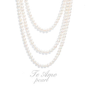 【玉洁 】 淡水珍珠长项链/经典作品