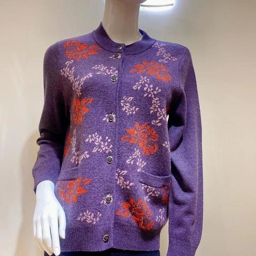 南3春竹羊毛服饰女圆领开衫11915 商品图1