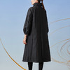 TANGY Collection/天意精品2021年秋冬新品撞色包边宽松廓型收腰莨绸香云纱棉衣 商品缩略图2