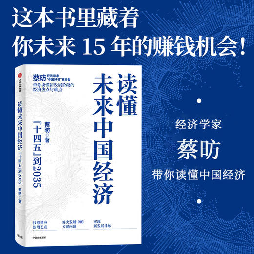 读懂未来中国经济 读懂十四五到2035年中国经济  蔡昉 著 读懂未来15年的中国经济就是读懂财富指南 中信出版社正版图书 商品图0