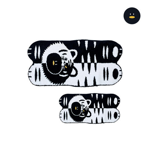 怪奇鹅黑白虎地毯 商品图7