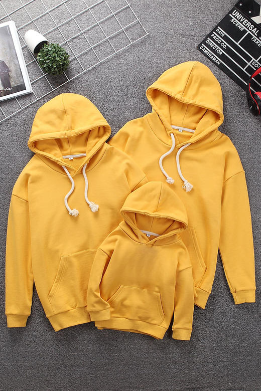 裁缝学苑QZ27亲子装落肩袖连帽卫衣纸样男装服装打版裁剪图纸样板 商品图2