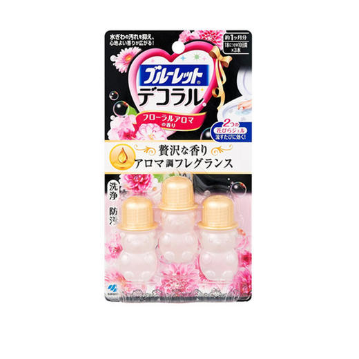 小林制药 马桶开花凝胶洁厕剂 三支装【不足200元订单，默认顺丰快递到付】 商品图0