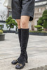 【断码特惠不退换】弹力绒不过膝靴丨弹力绒 包容胖瘦脚脚 复古 方头设计 优雅有型 4cm方跟 百搭 显腿长显瘦的“瘦瘦靴” 商品缩略图7