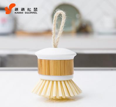萌萌松鼠竹制日式锅刷 商品图2