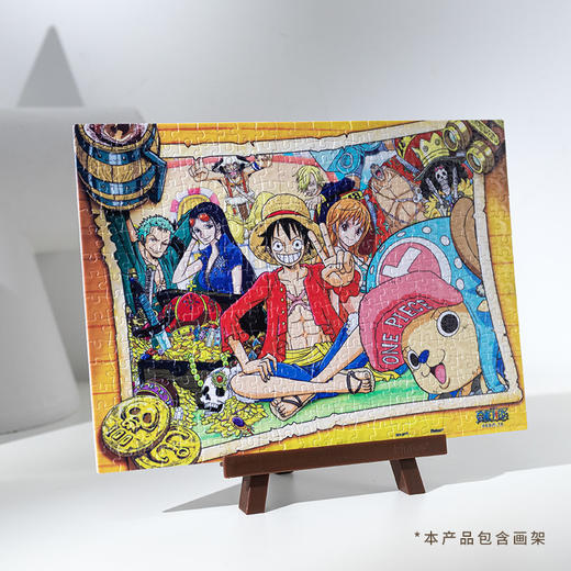 368片 迷你平面拼图 塑料拼图 P1468 航海王- 咔嚓来一张（配小画架） 商品图3