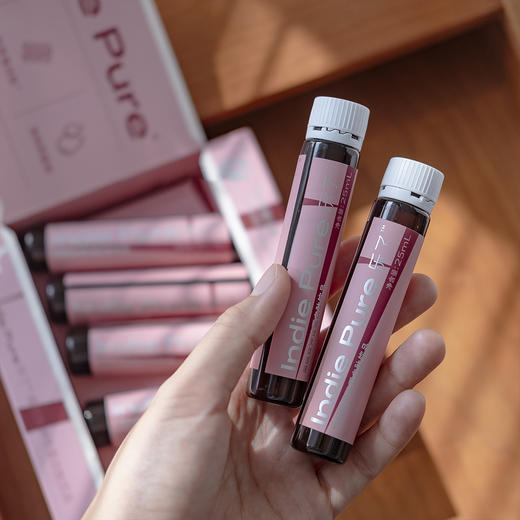 【9.28现货秒发】indie pure乐了烟酰胺弹性蛋白肽饮品 25ml*12/盒~ 商品图1