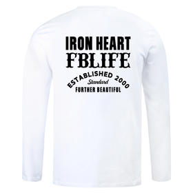 FBLIFE简约设计LOGO欧美机车风长袖T恤衫男士打底休闲越野服饰 NMT-1732