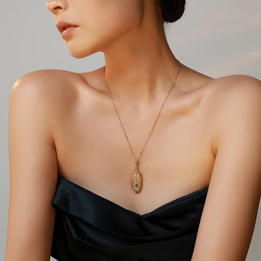 【朱丽叶】JULEE JULEE茱俪珠宝  18K黄金祖母绿吊坠 商品图2