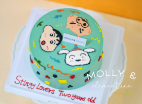 蜡笔小新手绘蛋糕（提前一天预定）