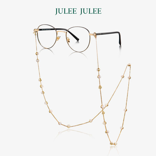 【光熠】JULEE JULEE茱俪珠宝18K黄金Akoya珍珠眼镜链 商品图0