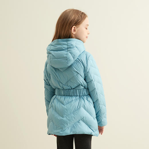 【童装连帽羽绒服】21年秋冬新品90白鹅绒羽绒服连帽保暖外套 商品图2
