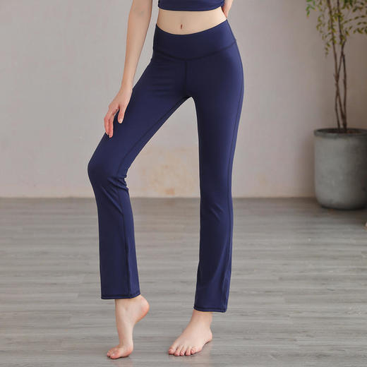 LUM99021露檬瑜伽新款瑜伽长裤直筒裤双面磨毛 商品图2