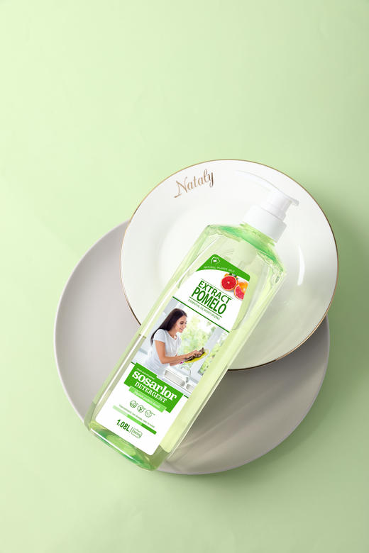 马来西亚进口舒莎乐浓缩去油洗洁精（西柚香型）1080ml 商品图1