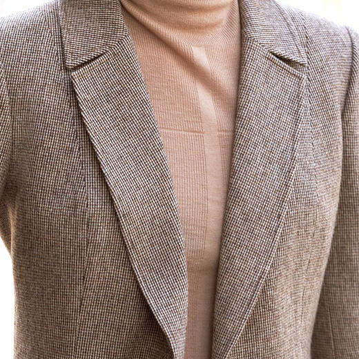 LAI睐复古时髦微型千鸟格纹精致西装外套100009 商品图2