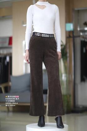 露婷玉 女雪尼尔阔腿裤 6592