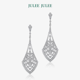 【锋芒】JULEE JULEE茱俪珠宝  18K白金钻石耳饰