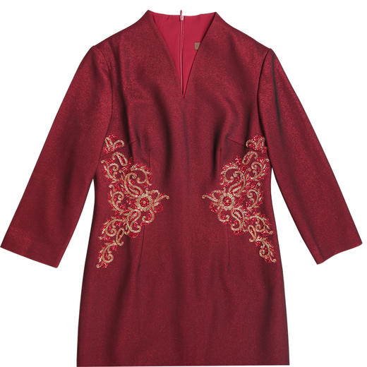 慕天姿三层复合流线型连衣裙17082 商品图1