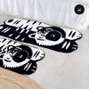 怪奇鹅黑白虎地毯 商品缩略图0