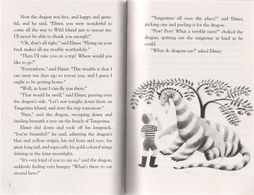 我爸爸的小飞龙2 英文原版小说 Elmer and the Dragon 纽伯瑞银奖 中小学英语课外阅读书籍 桥梁章节书 商品图2