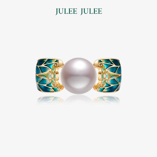【独木桥】JULEE JULEE茱俪珠宝 18K黄金akoya珍珠钻石戒指 商品图1