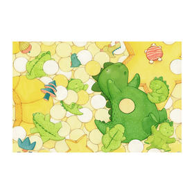 【折扣商品 不退不换】600片 平面拼图 塑料拼图 H2459 杨佩琪- 小恐龙的星月湾