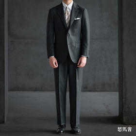 Stylbiella Super 120's 澳洲美丽诺羊毛墨绿色小千鸟格套装