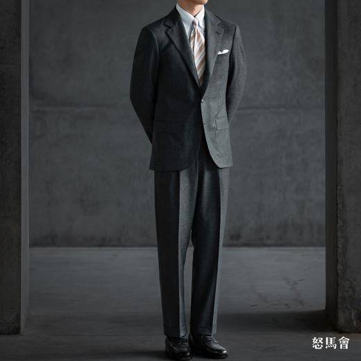 Stylbiella Super 120's 澳洲美丽诺羊毛墨绿色小千鸟格套装 商品图1