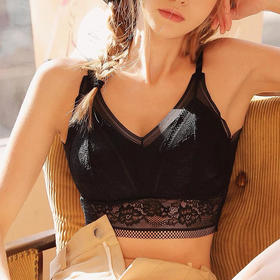 【时尚性感超值任选~拍一发二！！！】妖精可可同款性感蕾丝文胸美背无钢圈胸罩聚拢背心式胸衣bra冰肌文胸内衣