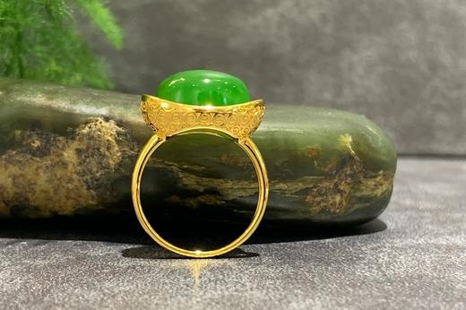 【御珠宫坊】金镶碧玉戒指 商品图3
