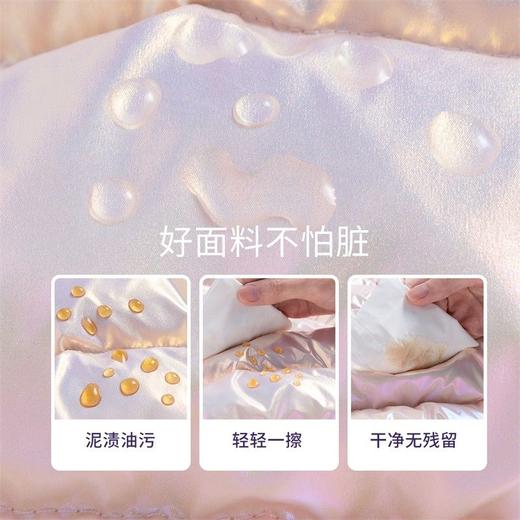 迪士尼童装女童羽绒服新款中小童亮面洋气冬装白鸭绒外套214S1578 商品图3