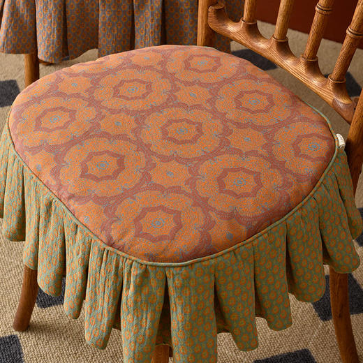 神秘波西系列百褶椅垫冬季复古椅垫 商品图2