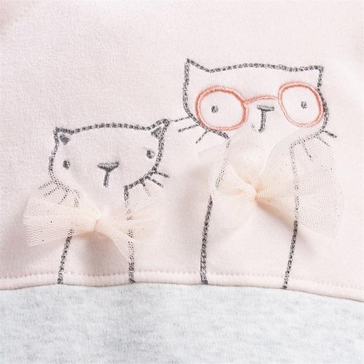 贝贝怡新生儿连体衣刚出生宝宝秋装冬季加厚宝宝外穿哈衣爬爬服214L506 商品图6