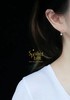 spoiled brat jewelry碱水面包系列耳釘珍珠和青金石 商品缩略图7