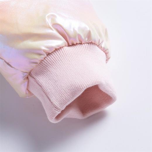 迪士尼童装女童羽绒服新款中小童亮面洋气冬装白鸭绒外套214S1578 商品图8