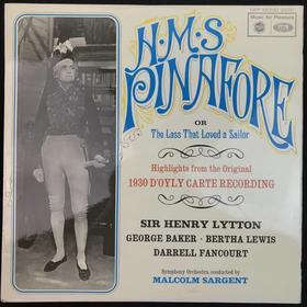 LP黑胶唱片 吉尔伯特和萨利文《皮纳福号军舰》精彩选段 萨金特爵士指挥