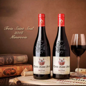 【信价比之选】法国 叁圣章干红2018 密内瓦