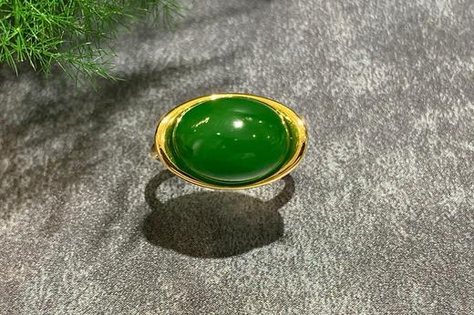 【御珠宫坊】金镶碧玉戒指 商品图1