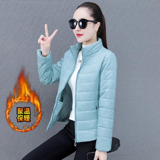 2021年新款小个子冬装轻薄短款轻便薄款妈妈冬季女士外套 QB-YZ7916 商品图1