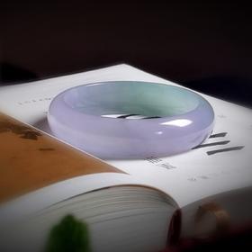 春带彩翡翠手镯