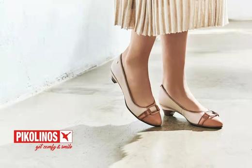 【Pikolinos】B座3F |    擦色圆头浅口套脚单鞋 商品图1