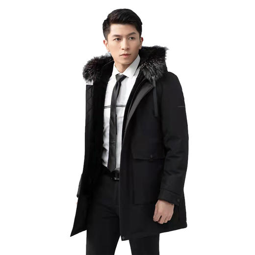 迪欧达男士狐狸毛领防寒服 商品图0