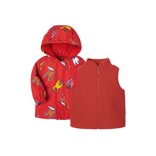 迷你巴拉儿童外套冬季新品男女宝宝防风防雨三合一夹克 商品图4