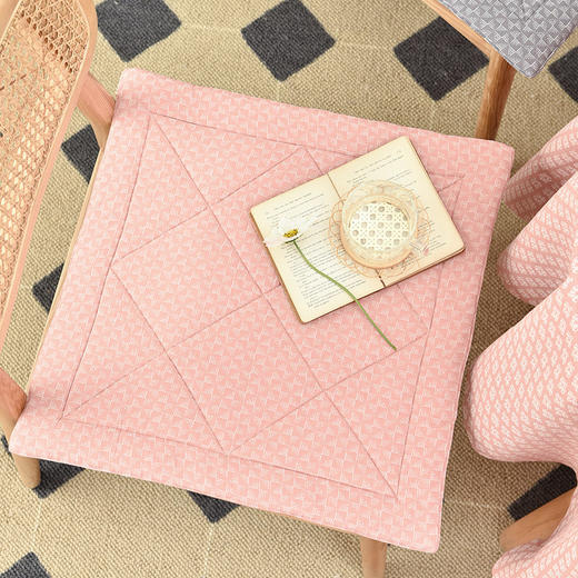 菱形风车系列冬季透气纯棉椅垫 商品图3