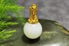 【御珠宫坊】金镶羊脂白玉珠吊坠 商品缩略图1