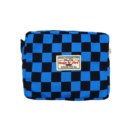 HUJI祤集Motley收纳包插画棋盘格系列 商品图0