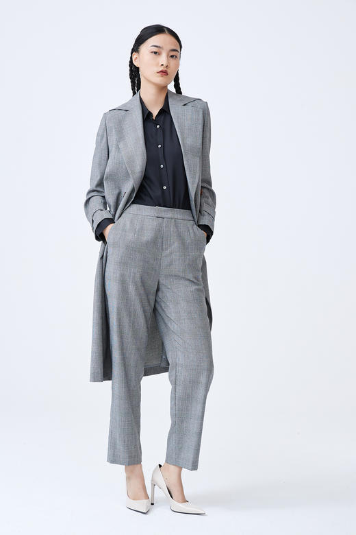 千鸟格羊毛女萝卜裤 SJF93W366N 商品图1